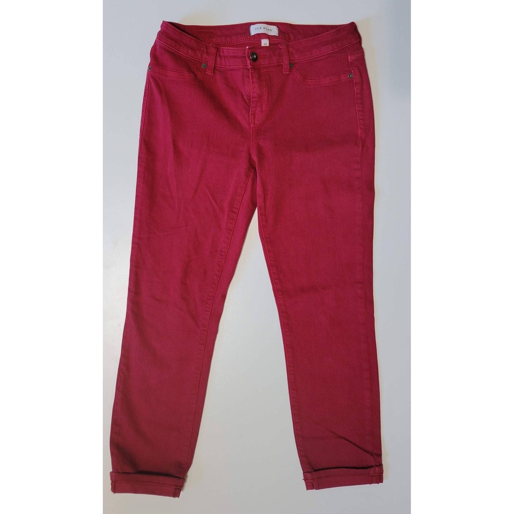 Lila Ryan Sangria Ankle Skinny Jeans